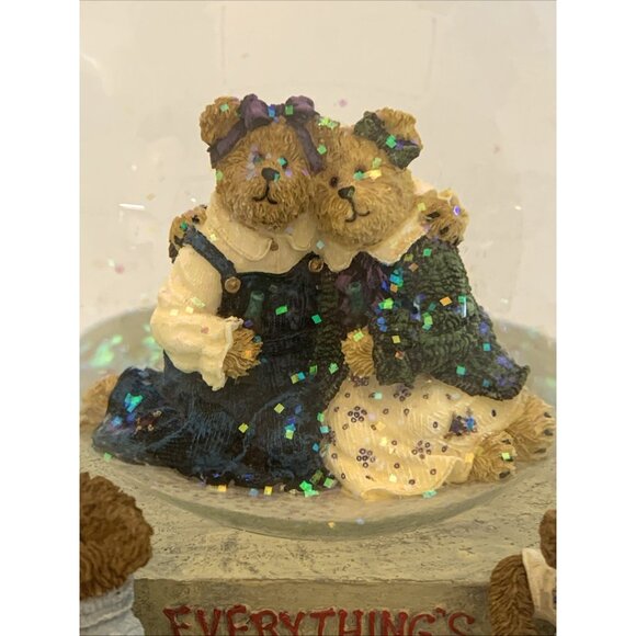 Coca-Cola Friendship Water Globe Music Box Boyds Bears 919926 Claire de Lune Vtg - Picture 4 of 12